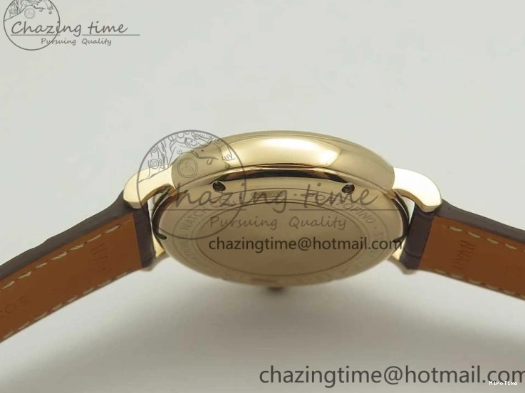 MIROTIME 0419 SportInspired Portofino IW458101 RG MK 1:1 Best Edition Gray Dial On Brown Leather Strap MIYOTA 7165